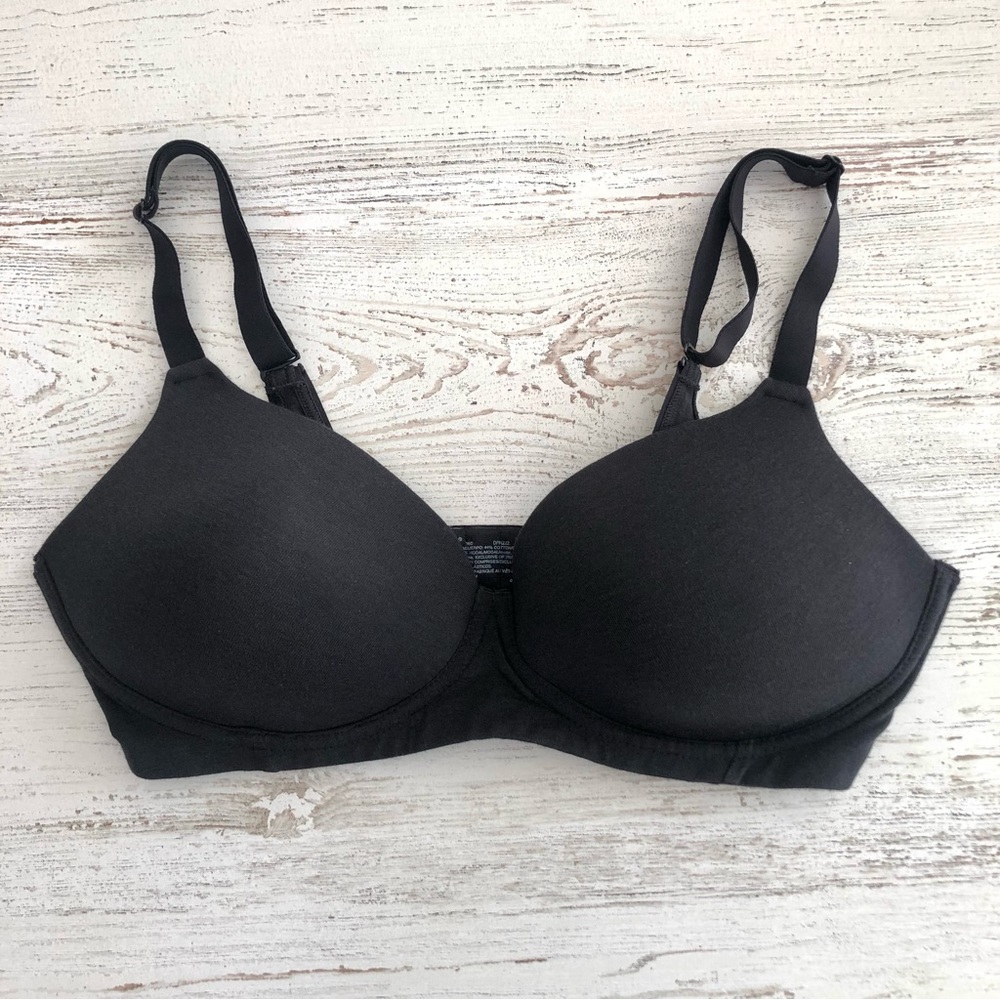 *3/$20* BALI Beauty by Bali Wireless T-Shirt Bra Black 36D